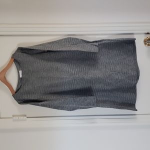 Gray long sleeve dress